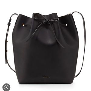 Mansur Gavriel Bucket Bag - Black & Gold
